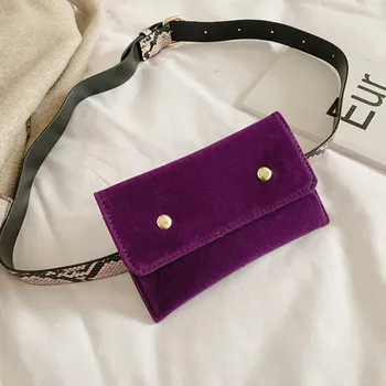 

Waist Bag Fashion Female Belt New Brand Fashion Solid Color Suede Hasp Messenger Bag Chest Bag Waist Bag Phone Bag #1202