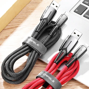 

FDBRO Charger Auto Power-off 2.4A max Data Cable for iPhone 180CM Charging Wire LED USB Cable for iPhone 6 7 8 Plus X XS MAX XR