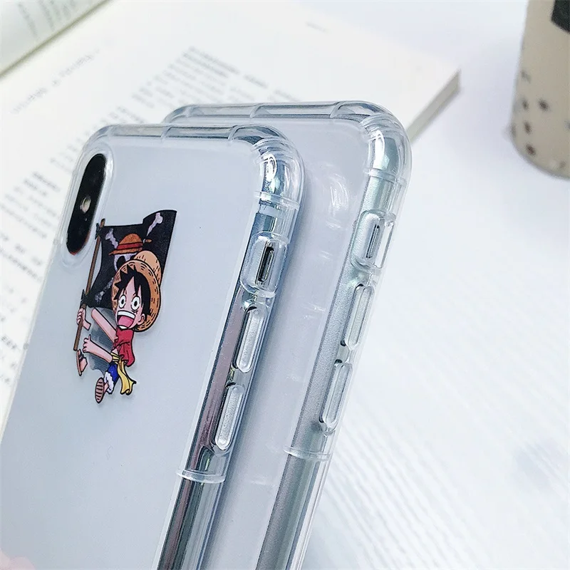 Япония ins цельный чехол для телефона Тони Чоппер Луффи Зоро Coque для Apple iphone X XR 7 8 plus 6S X XS 6PLUS силиконовый мягкий ТПУ чехол
