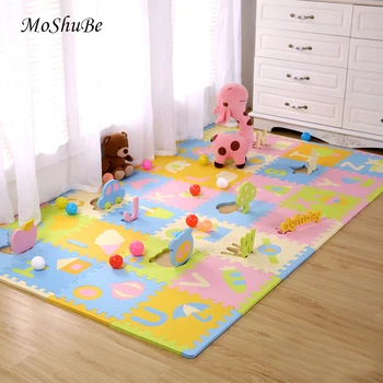 

Children Climbing Mat Puzzle 1.3cm Thick Kids Rug Educational Alphabet Crawling Carpet Living Room Decor Activity Gym Foam Toys