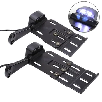 

LED License Plate Bracket Holder Black Retractable Exterior Accessories