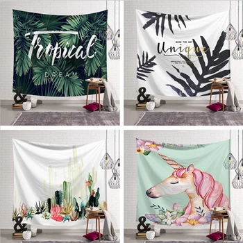

73 × 95cm polyester tapestry decoration wall hanging animal wall blanket bedroom blanket camping tent hanging blanket