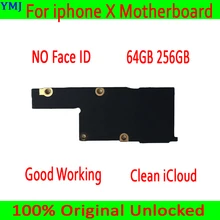 Бесплатный iCloud оригинальная разблокированная материнская плата для iphone x без лица ID для iphone X материнская плата 64 Гб 256 ГБ материнская плата с чипами