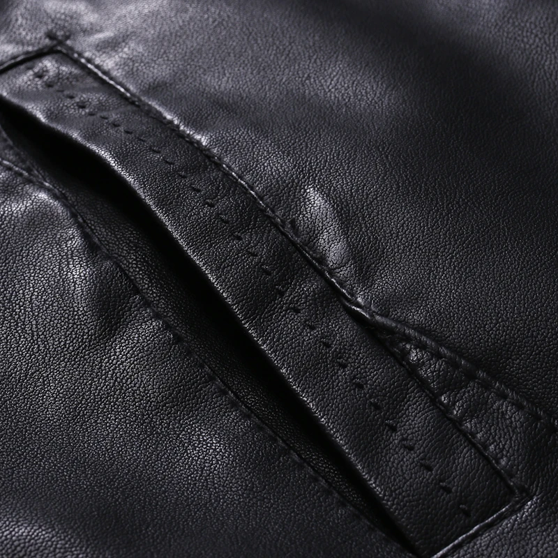Men Faux Leather Jacket Motorcycle 5XL Men's  Jackets Black  Jaqueta De Couro Masculina Outwear Male PU Leather Coats MensZA319