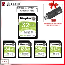 Kingston SD карта 32 Гб 64 Гб 128 Гб карта памяти картао де Мемория SDHC/SDXC Micro SD карта 256 ГБ для HD 1080p и 4K видеокамера