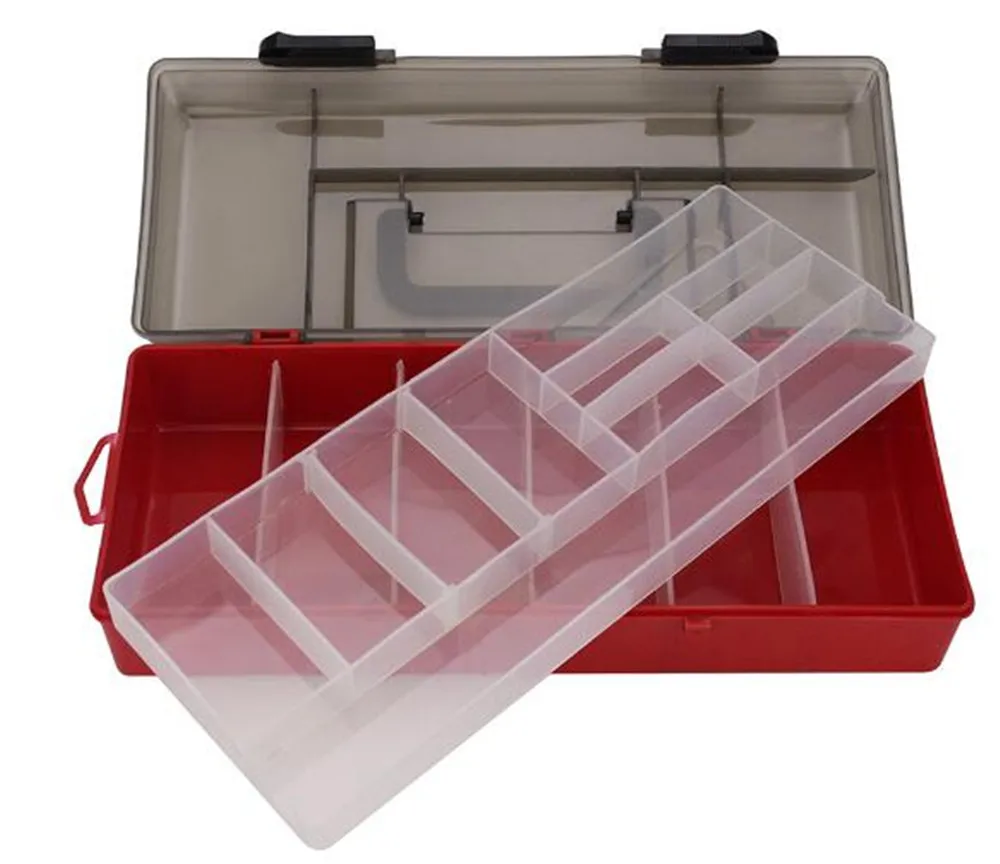 Удочка комбинированный комплект коробка 32*8*7 см, 2 шт/комплект-слой многоцелевой Удочка аксессуары для приманки кейс для хранения с ручкой