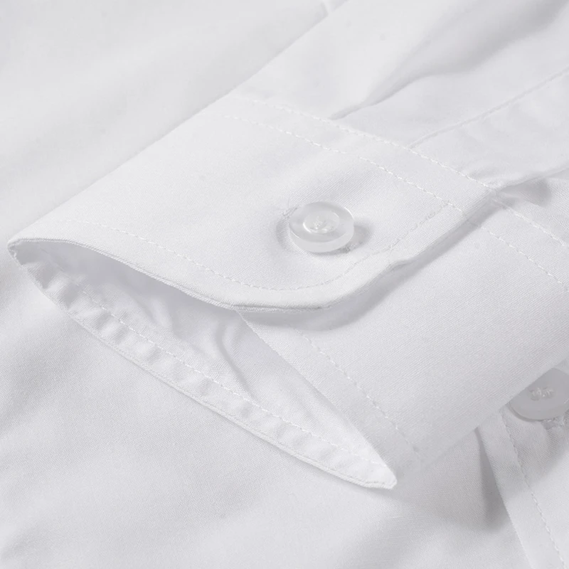 Women's White Simple Shirt - Image 4