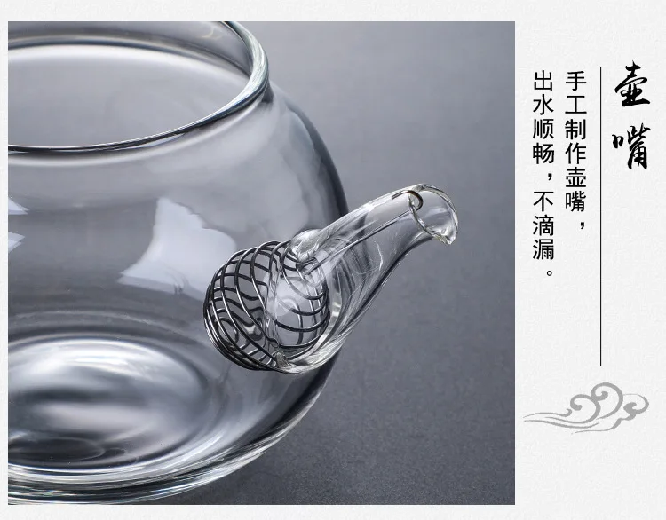 Высококачественный термостойкий стеклянный цветочный чайный горшок, практичная бутылка цветочный чайный стакан стеклянный чайный горшок с заваркой чайный лист травяной кофе