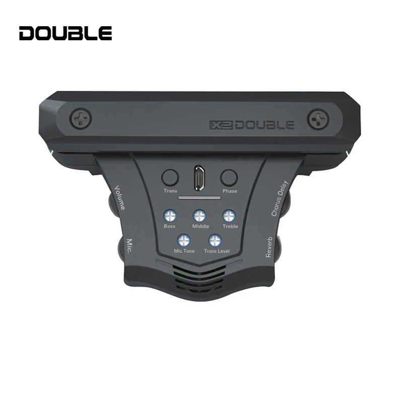 X2 DOUBLE G0 Acoustic Guitar Pickup Chorus Delay Reverb Effects Soundhole Magnetic Resonance Pickups for 39-42 Inch | Спорт и