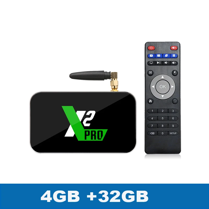 4GB 32GB X2 PRO X2 cube Android9.0 Смарт ТВ приставка Amlogic S905X2 2G 16G 4G DDR4 3 2G приставка 2,4G/5G WiFi 1000M 4K HD медиаплеер - Цвет: 4GB 32GB