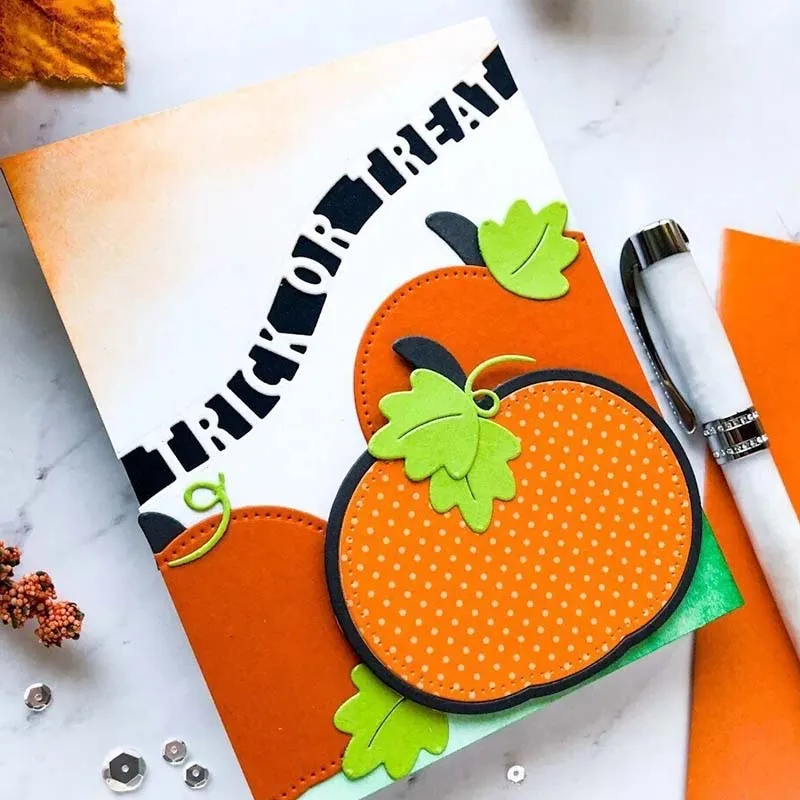 Металлические режущие штампы Хэллоуин Тыква высечки декоративная форма записная книжка нож лекало, лезвие трафареты для резки