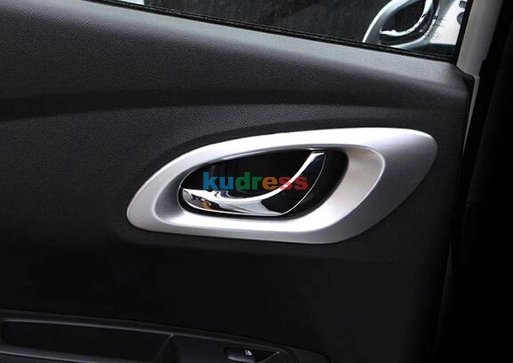 Для Renault Kadjar матовая внутренняя дверная ручка Накладка внутри литьевая гарнитура для стайлинга автомобилей