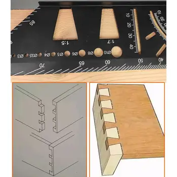 

Multifunction Ruler, 45/90 Degree Angle Ruler, Aluminum Alloy Ruler, Three-dimensional Wooden Ruler, Stop Ruler, Square Ruler