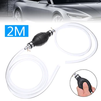

1pcs 2M PVC Hand Suction Pump With Fuel Liquid Transfer Pump Pipe Car Manual Oil Suction Pipe For Auto Boat Marine Motorcycle