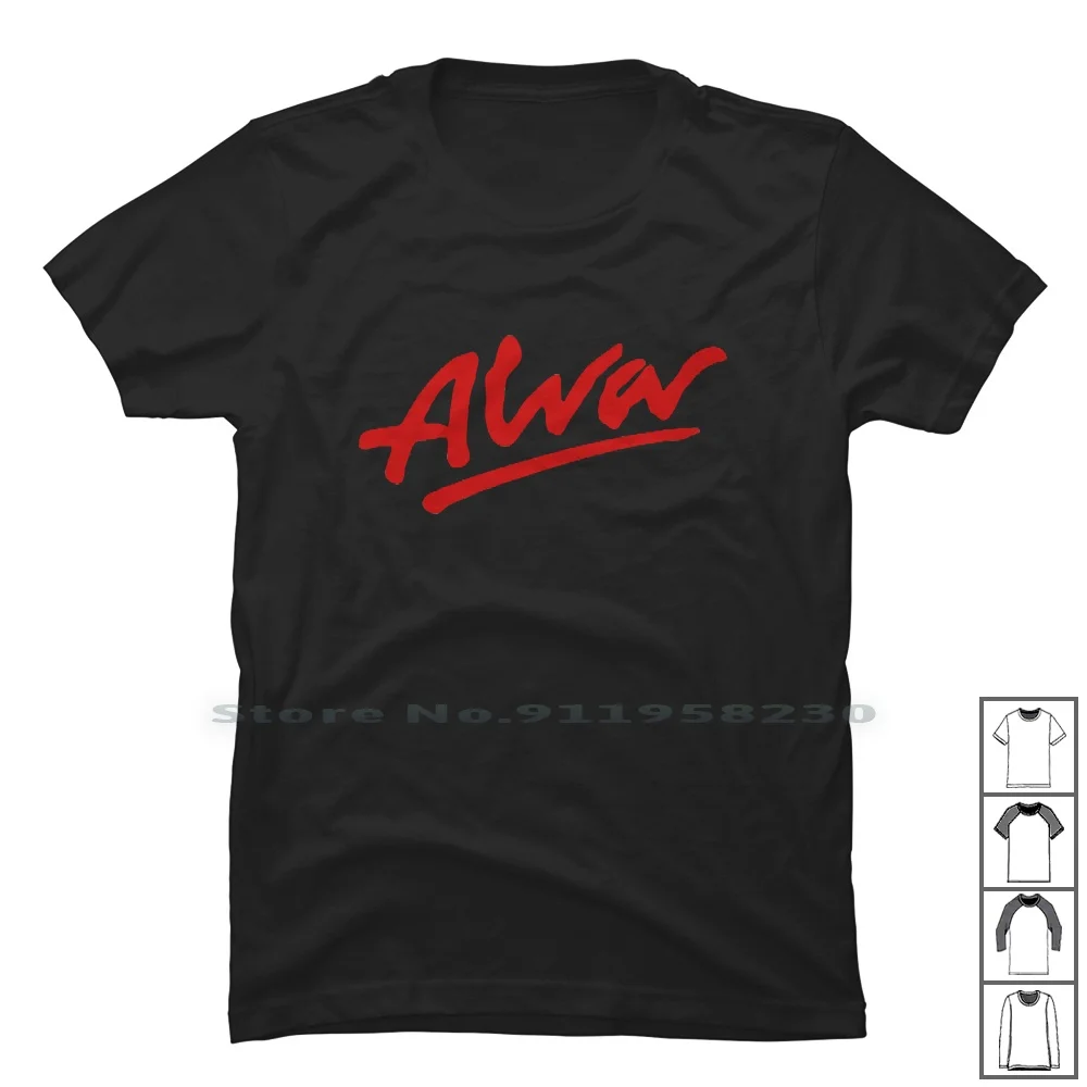 Футболка с логотипом Alva из 100% хлопка цитатой по фильму Geek Log Hot Age Go | Мужская одежда