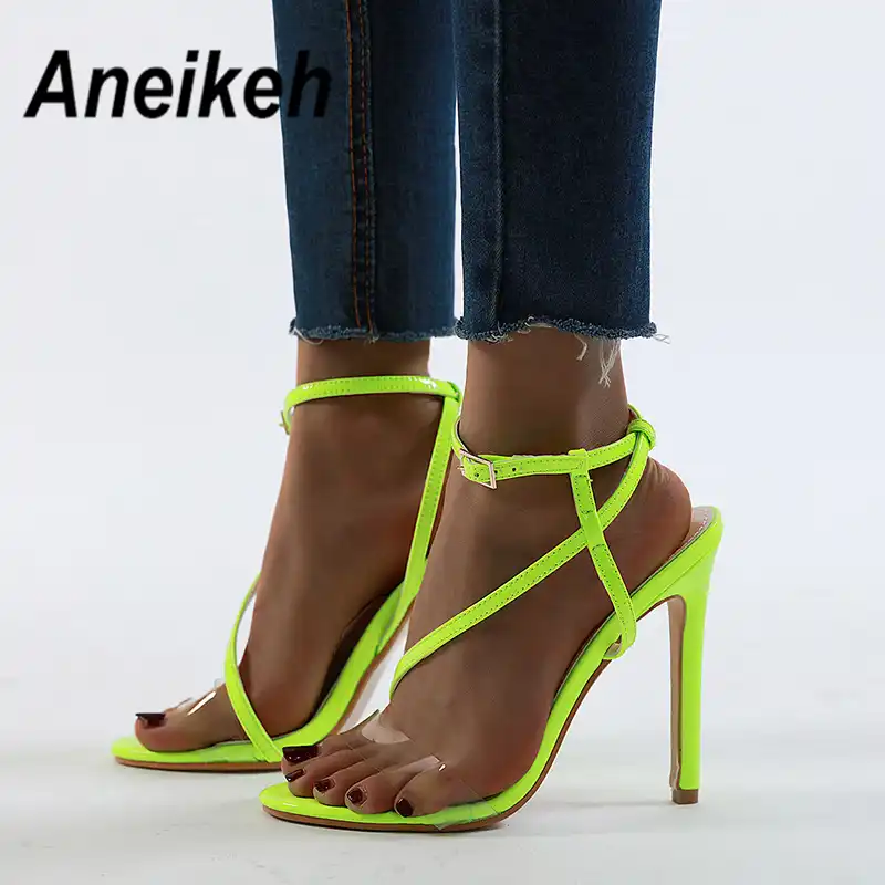 green cross sandals
