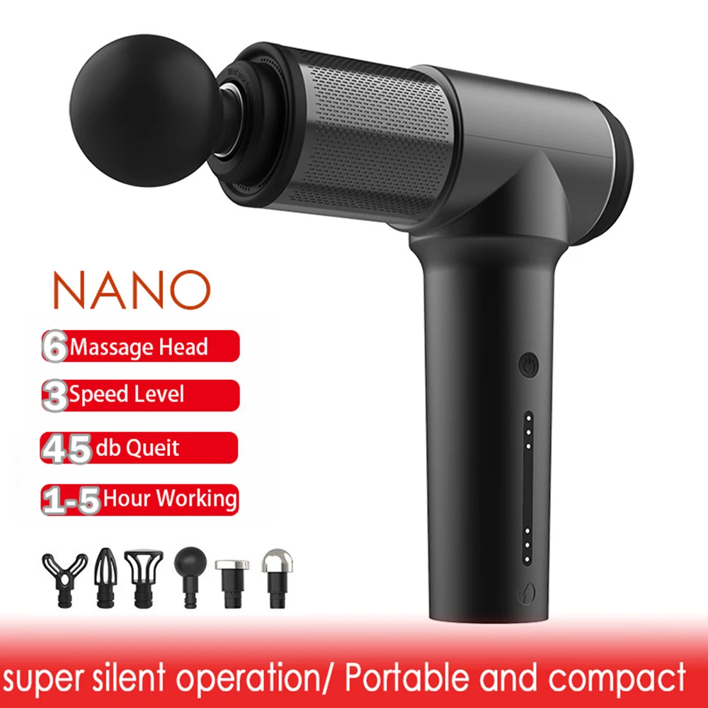 Massage gun deep tissue physiotherapy massage gun exercise muscle pain relief shaping portable package 4 heads 2