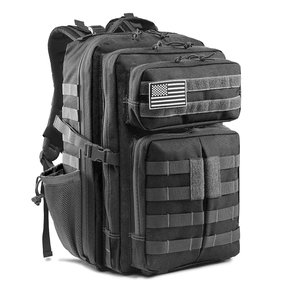 Black 45L Водонепроницаемый 3P Военные тактические рюкзаки мужские камуфляжные армейские сумки штурмовой тактический военный рюкзак уличная дорожная сумка - Цвет: Black