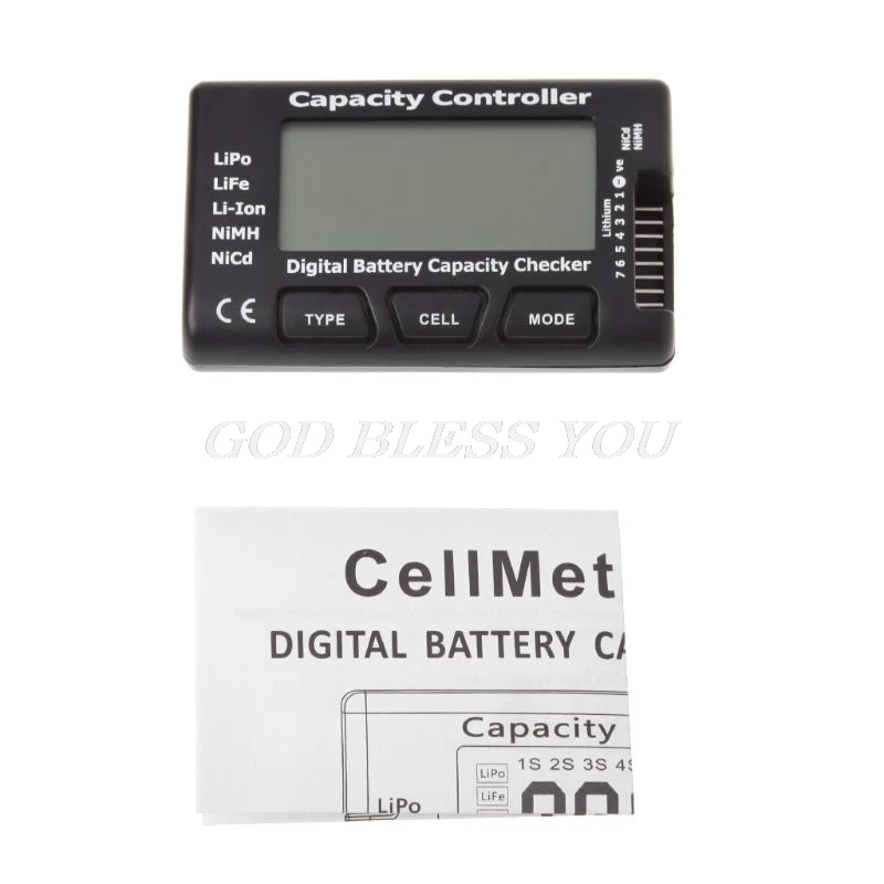 RC CellMeter-7 цифровой проверки емкости батареи LiPo LiFe Li-Ion Nicd NiMH тестер напряжения батареи проверка целлметер 7