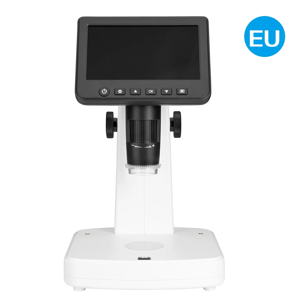 KKMOON Профессиональный портативный lcd цифровой микроскоп 110-240V 1200x1080 P полный HDTV электронный микроскоп с поляризатором
