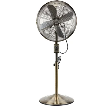 

Floor fan retro bronze color electric fan antique metal nostalgic sitting fan retro metal fan