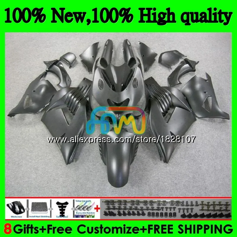 Инъекции для KAWASAKI ZZR1400 ZX 14R ZX-14R 24BS. 8 ZX14R 12 матовый черный, 13, 14, 15, 16, 17, 2012 2013 обтекатель