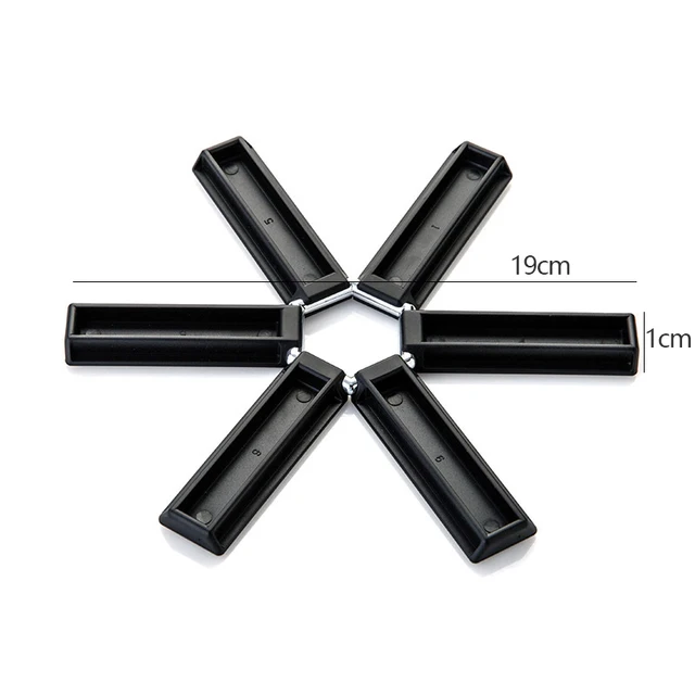 Foldable Heat Resistant Placemat Dining Table Mat Plastic Insulation Coaster Pads for Pan Pot Bowl Holder_voghion.com