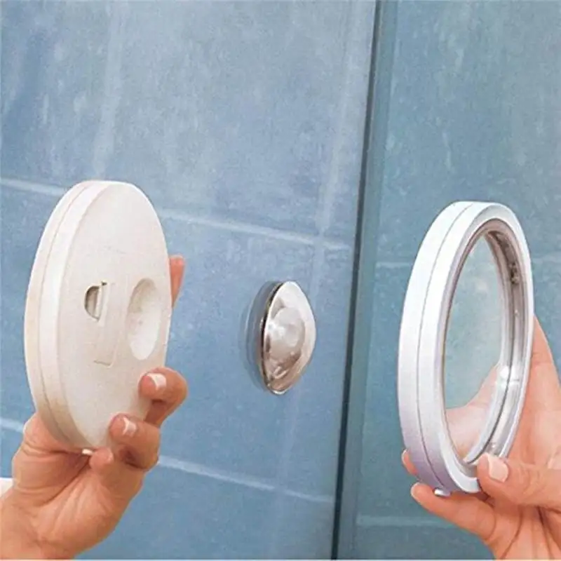 

360 Degree Portable LED Makeup Mirror Bathroom LED 8X Magnification Mirrors Cosmetic Stainless Steel ABS Lens