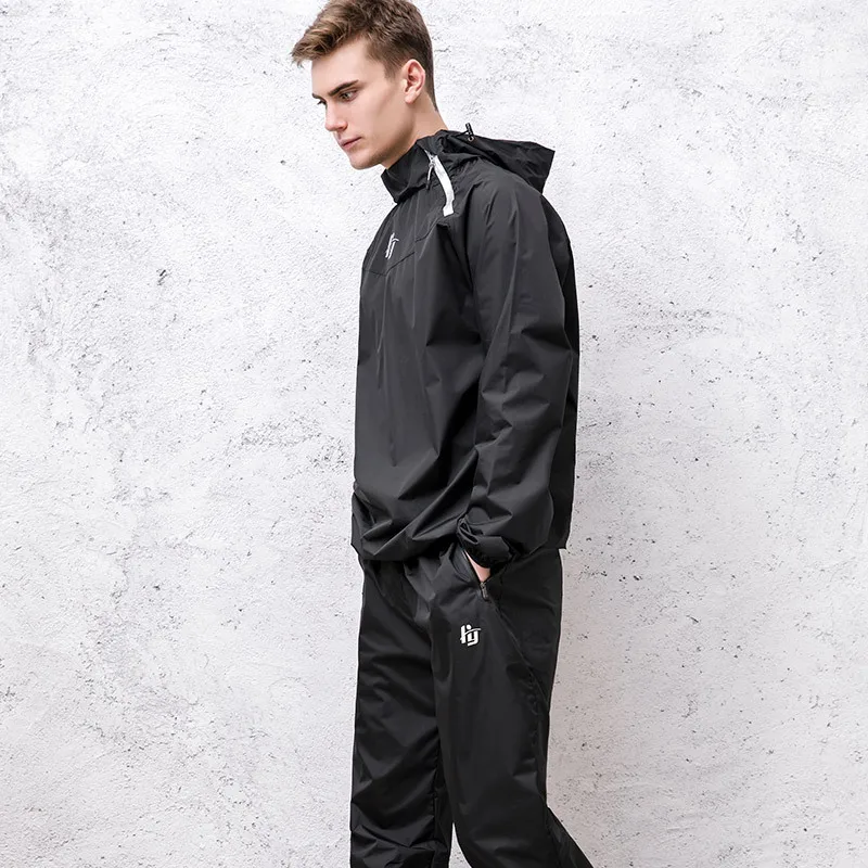 Men Solid Black Спортивная одежда милый спортивный костюм похудение спортивные костюмы для мужчин и женщин наборы для бега спортивная одежда спортивный костюм тренировочная одежда - Цвет: Men Solid Black