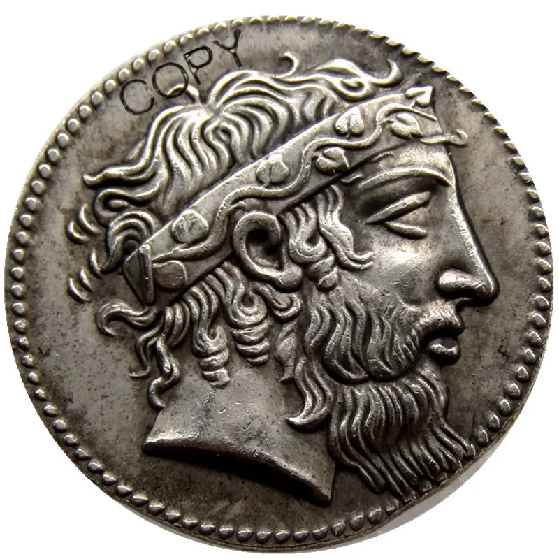 G(09) РЕДКИЙ старинный греческая монета 415 Tetradrachm посеребренные копии монет|coin