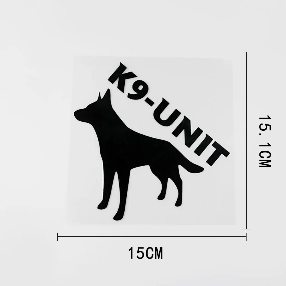 15CMX15.1CM Забавные Животные Собака K9-UNIT Виниловая пленка для оклеивания автомобилей