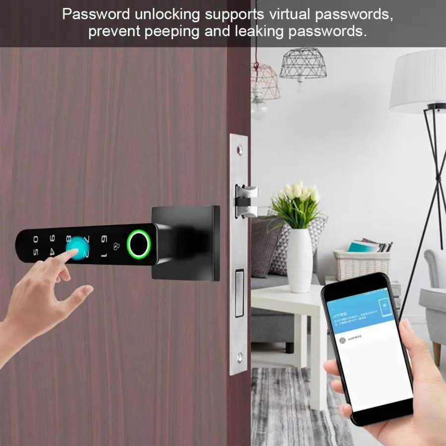 Умный полупроводниковый замок со сканером отпечатков пальцев и паролем