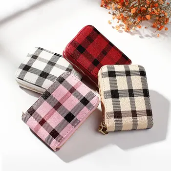 

New Organ Type Card Holder Ladies Zipper Vertical Multi-card Business Card Package PU Card Wallet LMJZ