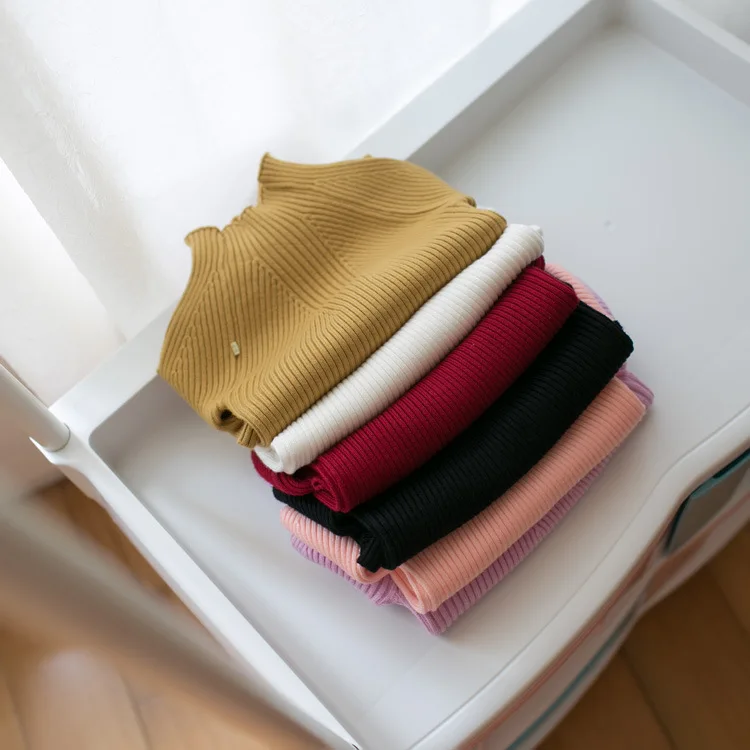 Mmtkids/Детский свитер в Корейском стиле для девочек; осенне-зимняя Базовая рубашка в полоску; dan li shan; нижнее белье; G521