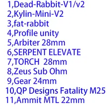 

10pcs coils Deadabbit Ammit MTL Kylin Mini V2 Reload S x Drop V1.5 Intake Dual Kayfun Prime NITE DLC Zeus Z Mesh Power tool