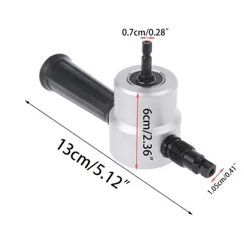 

Metal Cutting Double Head Sheet Nibbler Saw Cutter Tool Drill Attachment Free