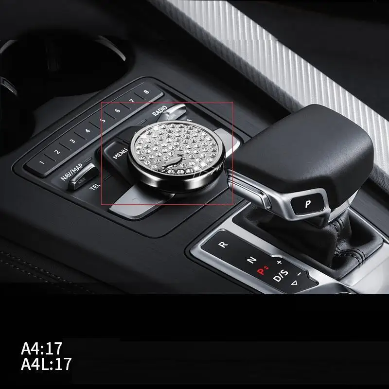 Автомобильные Декоративные Хромированные автомобильные декоративные наклейки для интерьера, аксессуары для модификации 17 для Audi A4 - Название цвета: Number 6