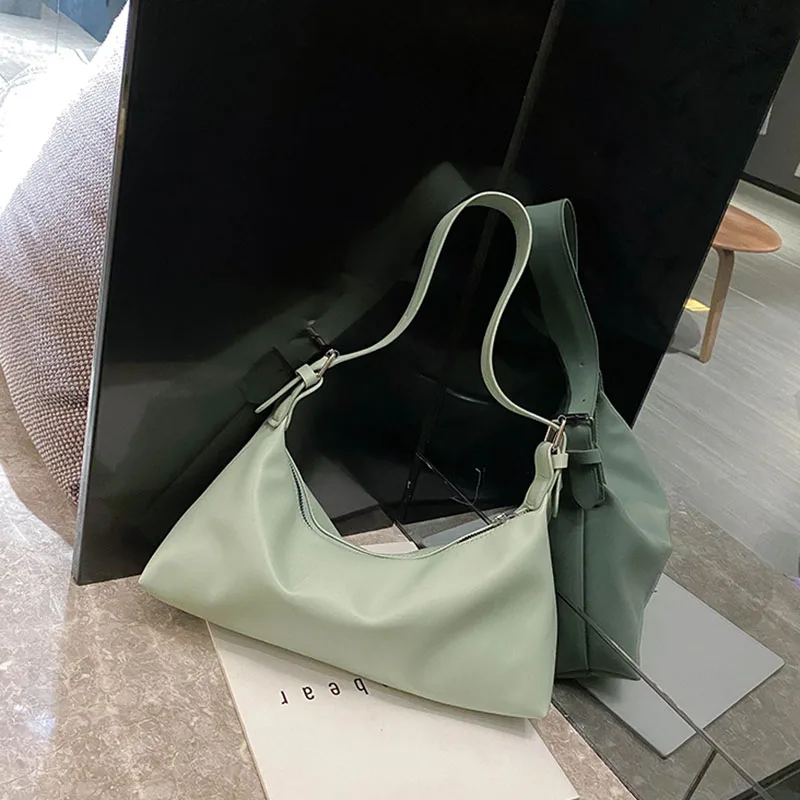 

Fashion Pu Leather Baguette Shape Handbag Candy Color New Women Shoulder Bags Retro Ladies Cylinder Hand Bag Sac Main Femme 2020