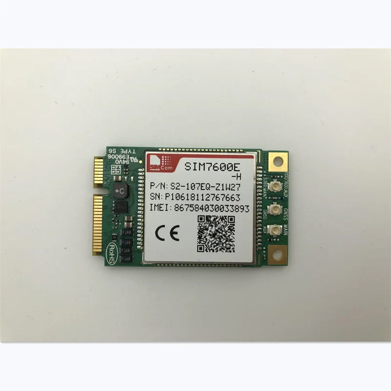 in stock! 50pcs/lot SIMCOM SIM7600E-H Minipcie 4G Cat4 LTE-TDD/ LTE-FDDl UMTS/HSPA+ GSM/GPRS/EDGE Module for EMEA/Korea/ |