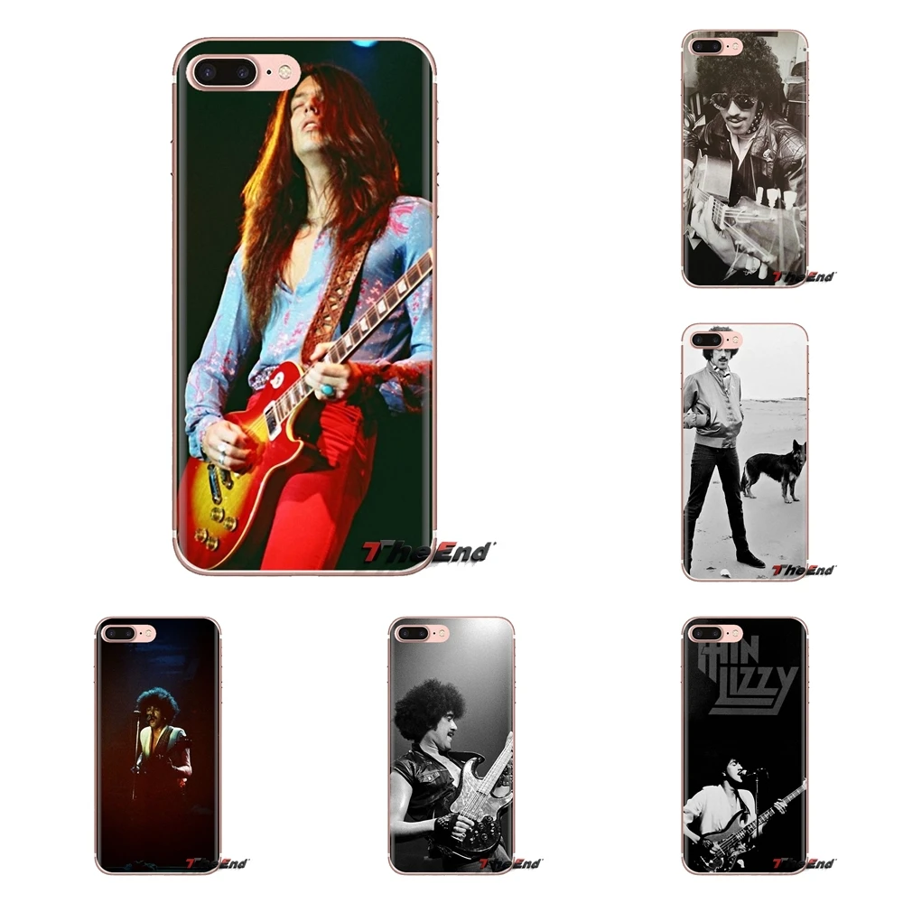 For Sony Xperia Z Z1 Z2 Z3 Z5 compact M2 M4 M5 C4 E3 T3 XA Huawei Mate 7 8 Y3II Phil Lynott of Thin Lizzy Music Soft Cases Cover |