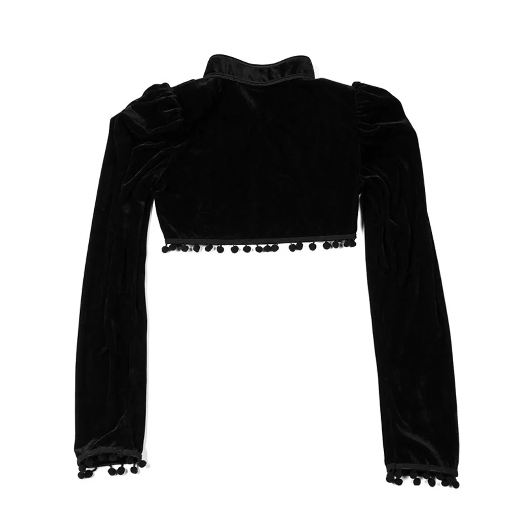 Winter's coats Fashion Lumbar Gothic Shawl Tassels Stand Cloak Tops Velvet Buckle sexy new coats and jackets women outwear#20