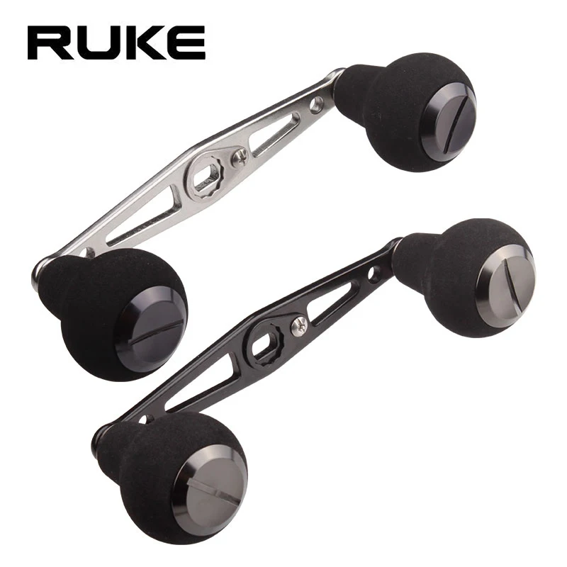 

RUKE Fishing Reel Handle, Alloy Fishing Rocker EVAHandle Knob Hole 8*5mm For Daiwa Abu Reel DIY Fishing Accessory Free Shipping