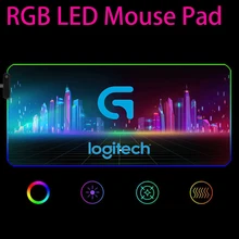 

Logitech g102 lightsync LED Light Big Mousepad RGB Keyboard Cover Desk-mat Colorful Surface Mouse Pad Waterproof Computer Gamer