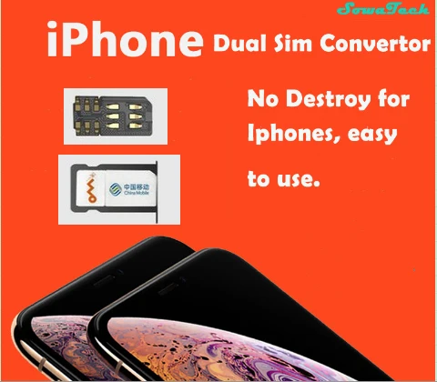 Iphone dual sim резервный двойной адаптер конвертер на две sim-карты для iphone Simhub для iPhone держатель лотка для sim-карты замена на две sim-карты s