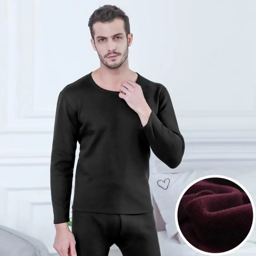 termic clothes Теплое зимнее нижнее белье для мужчин Ropa Termica теплая рубашка Lucky John термокостюм внутренняя одежда Camiseta Termica Kalesony брюки теплые - Цвет: termic clothes