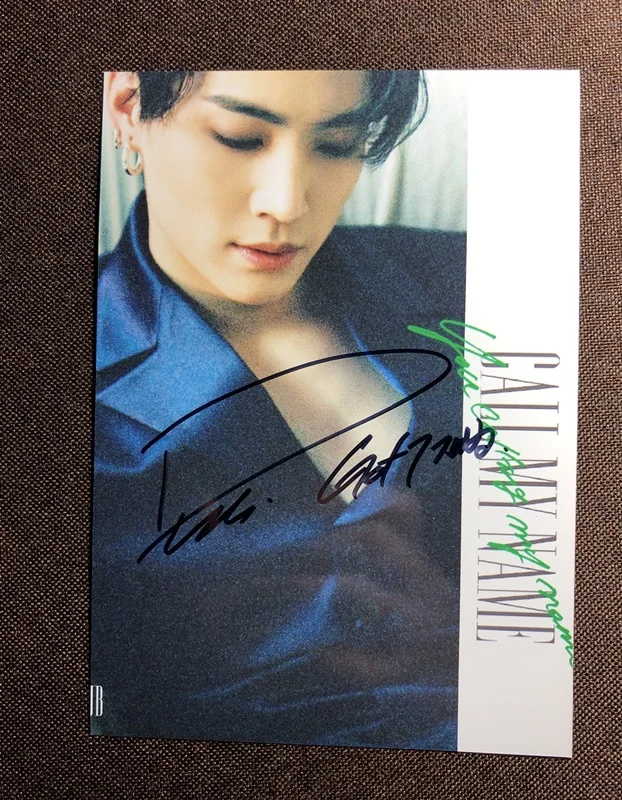 Ручная подпись GOT7 JB Defsoul фото с автографом зовите меня имя 5*7 K POP 102019O|photo|photo 6photo sign |