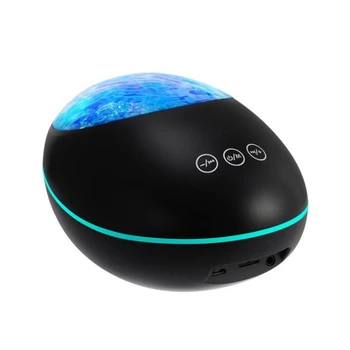 

Star Projector, Galaxy Projector Ocean Wave Ceiling Night Light, Changing Music Player Skylight Projector, Black