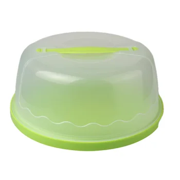 

Round Cake Carrier Handheld Plastic Pastry Storage Holder Dessert Container Cover Case Birthday Wedding Party Supplies