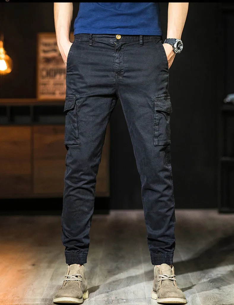 New Spring Vintage Cargo Trousers Cotton Harem Pants Men 2021 Hip Hop Casual Harajuku Streetwear Sweatpant Trousers Male Pants pants fashion