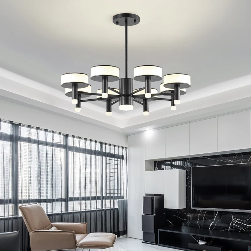 

Simple modern style living room pendant lamp Nordic restaurant bedroom lamp LED light luxury net red lighting